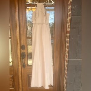 David’s Bridal Bridesmaid Dress Size 0 Biscotti